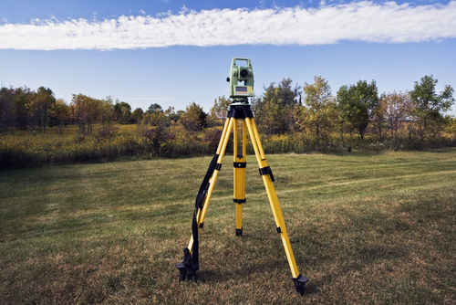October,Surveying,-,Instrument,Set,In,The,Field. survey